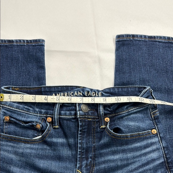 American Eagle Outfitters Blue Straight-Leg Jeans Timeless Design - Picture 7 of 8